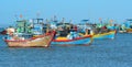 Fishing boats in Nha Trang, Vietnam Royalty Free Stock Photo